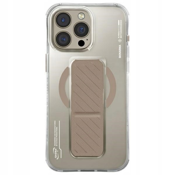 SKINARMA AXON MAG-CHARGE CASE WITH GRIPSTAND DESIGNED FOR IPHONE 16 PRO | GOLD